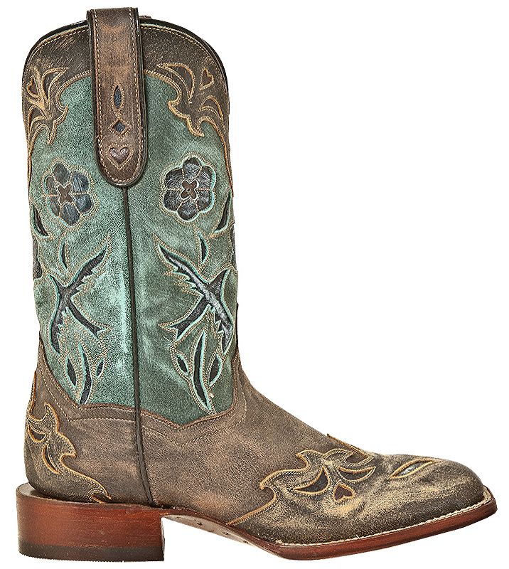 Dan Post Blue Bird Cowgirl Boots - Square Toe - Country Outfitter