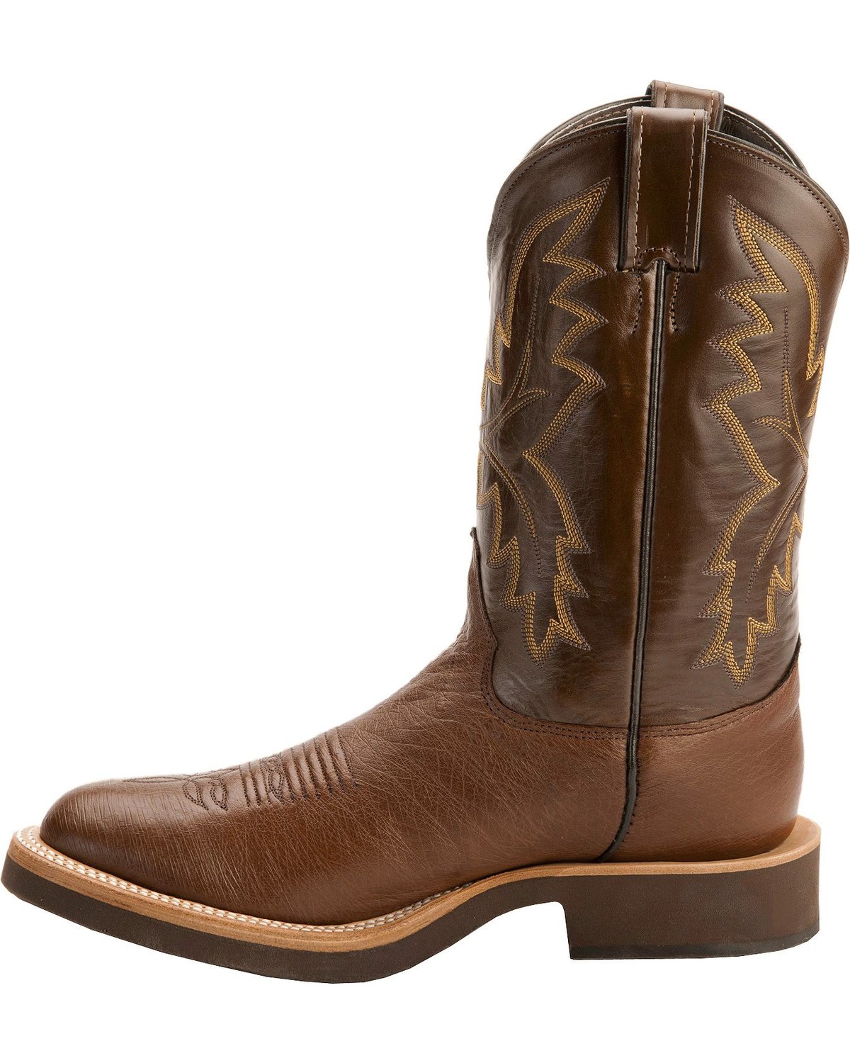 justin boots round toe boots