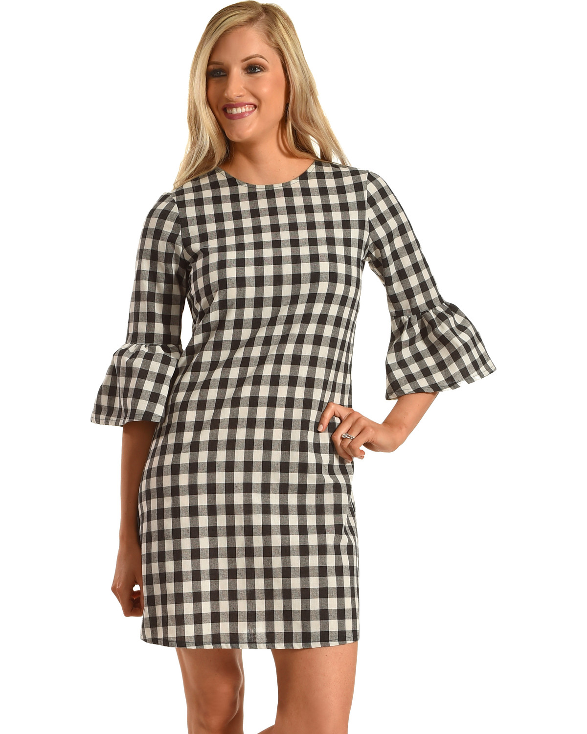 Flare Sleeve Dress