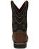 Justin Men's Fireman Black Western Boots - Square Toe, Tan, hi-res