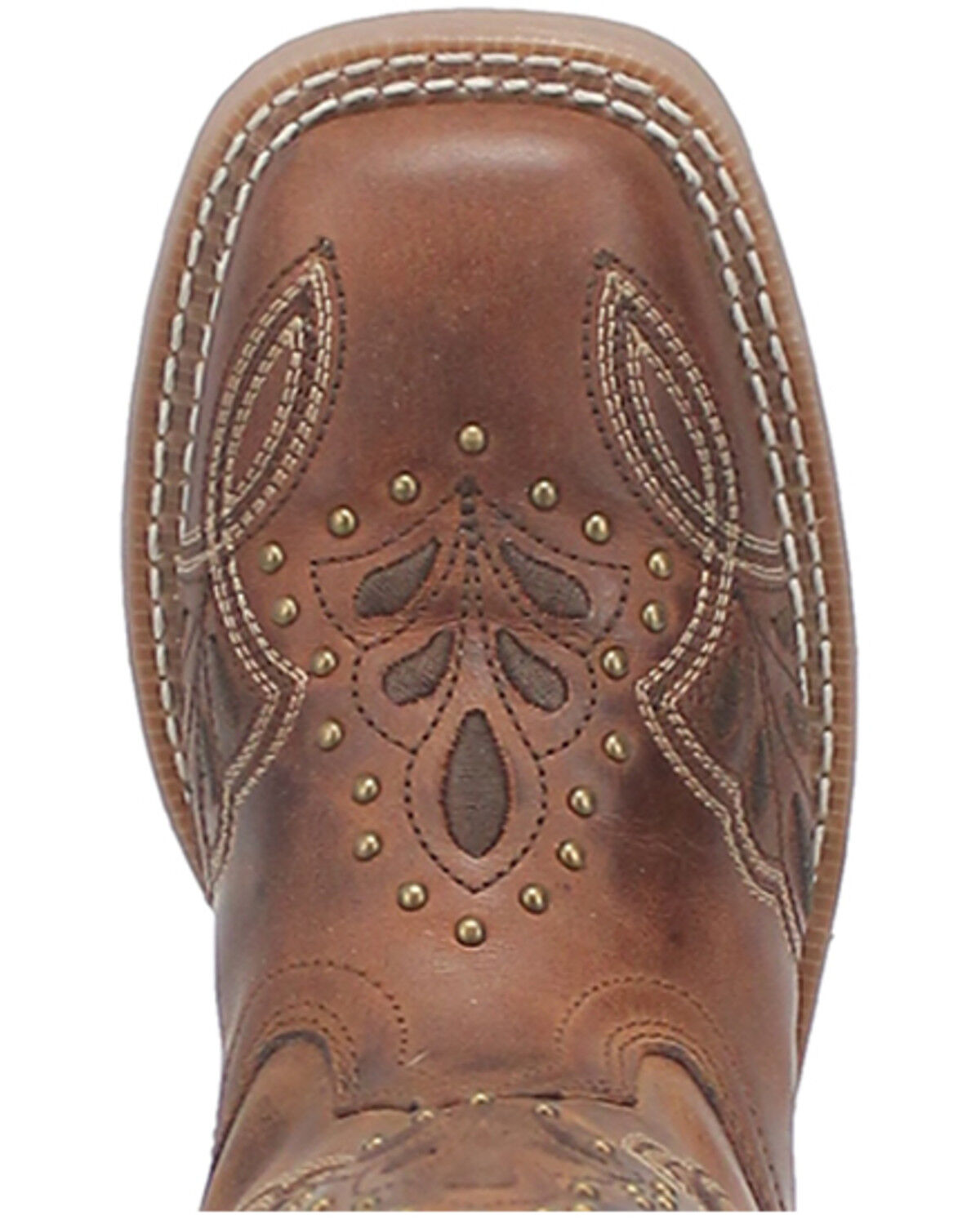 Image #6 - Laredo Women's Dionne Western Boots - Broad Square Toe, Camel, hi-res