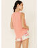 PJ Salvage Women's Coral Hi-Neck Ribbed Tank Top , Oatmeal, hi-res