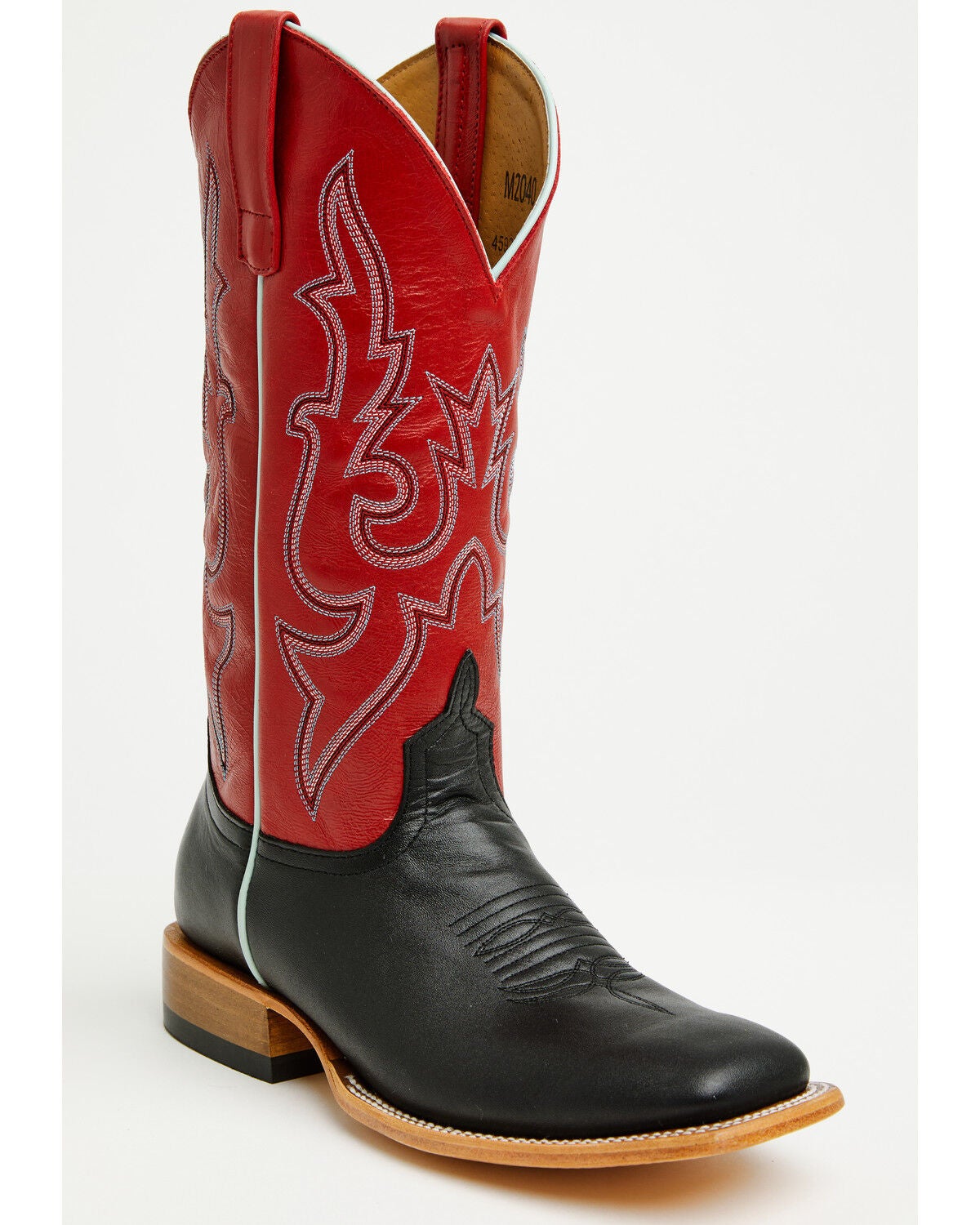 Image #1 - Macie Bean Women's Amazing Ace Western Boots - Broad Square Toe, Black, hi-res
