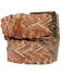 Image #1 - Bed Stu Women's Proem Handwoven Leather Western Belt, Tan, hi-res