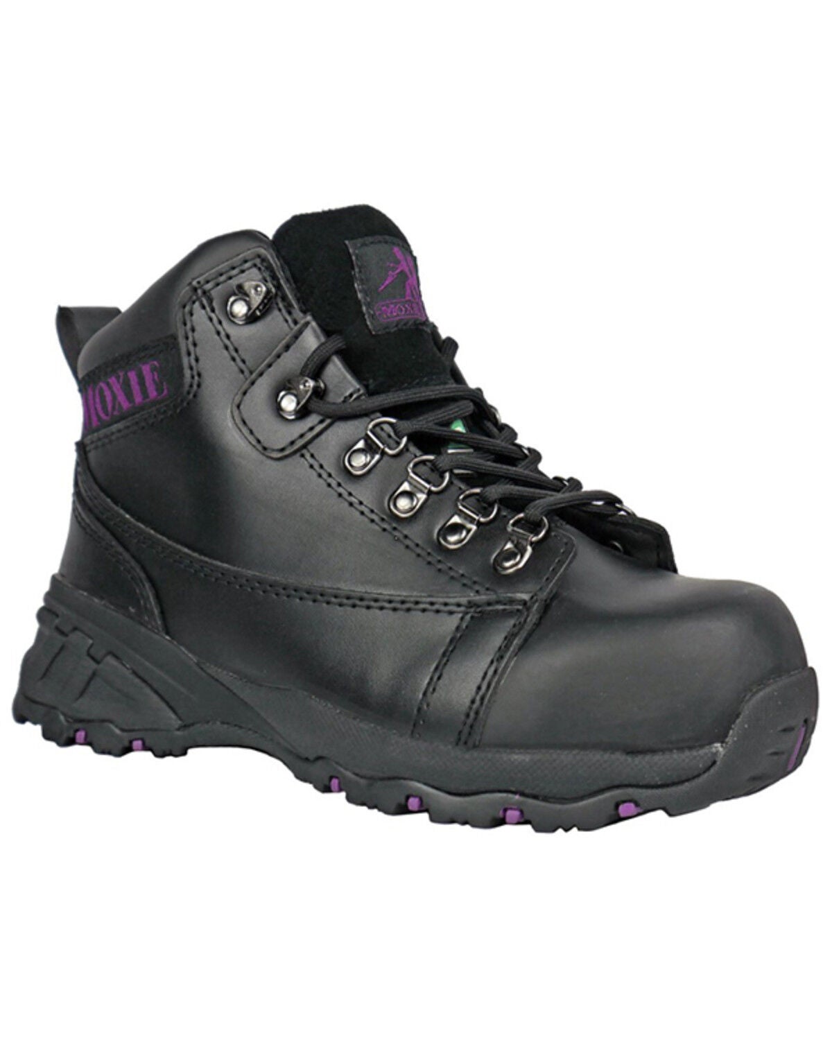 Moxie Trades Women's 4" Vegas Waterproof Work Boots - Aluminum Toe, Black, hi-res