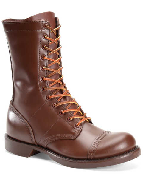 Corcoran Women's Historic Brown Jump Boots - Round Toe, Brown, hi-res