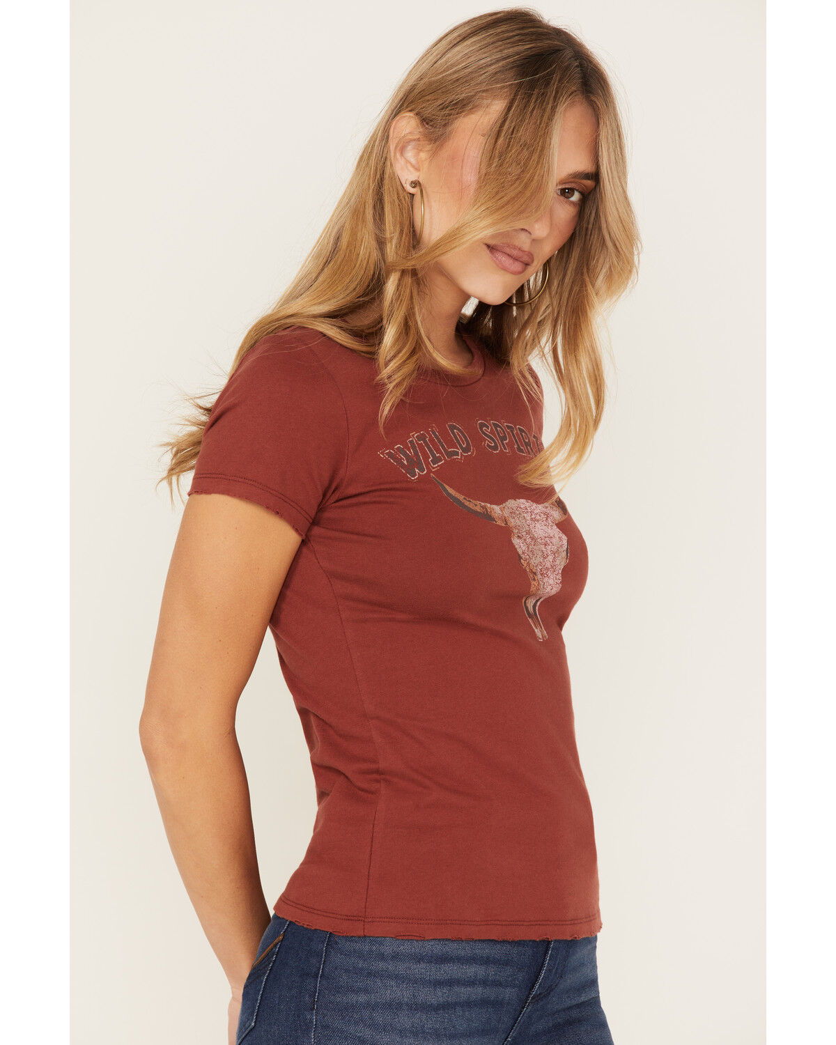 Image #2 - Idyllwind Women's Wild Spirit Graphic Trustie Tee, Brandy Brown, hi-res