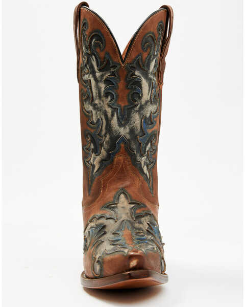 Image #4 - Dan Post Men's Desperado Western Boots - Snip Toe, Brown, hi-res
