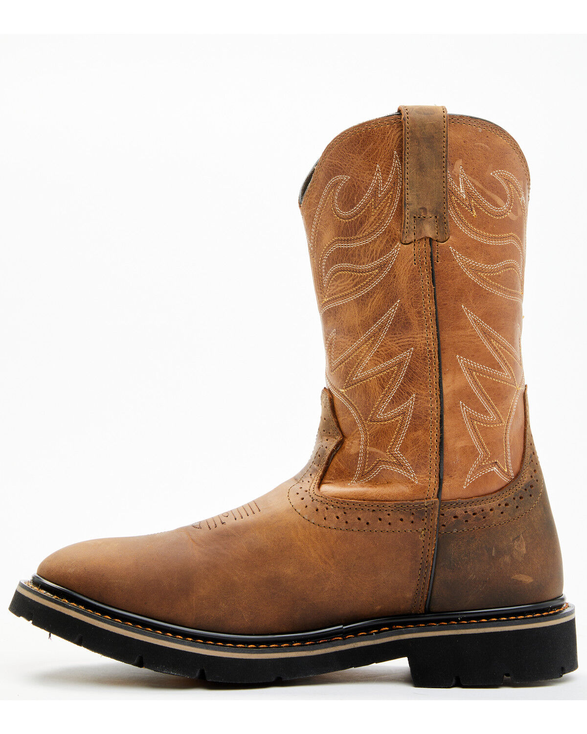 Image #3 - Cody James Men's Mustang Pull-On Waterproof Work Boots - Soft Toe, Tan, hi-res