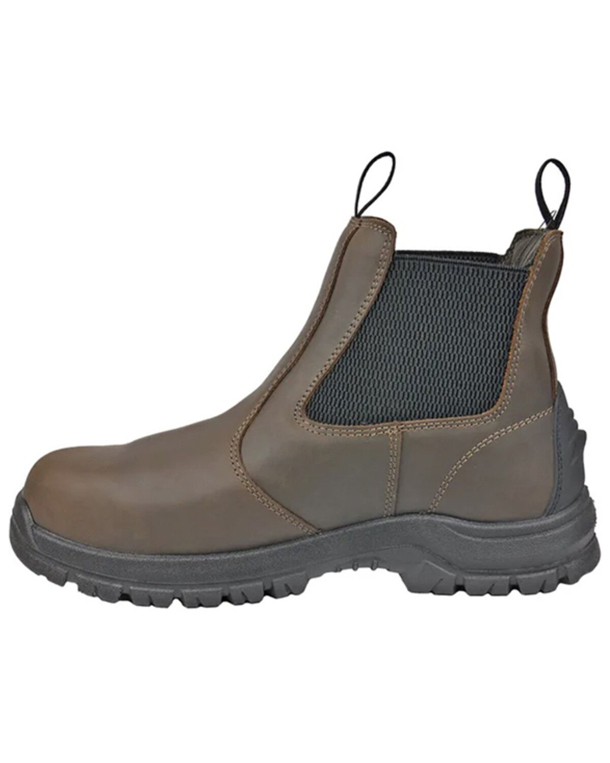 Image #3 - Hoss Men's Met Guard Waterproof Cheslea Work Boots - Composite Toe, Brown, hi-res