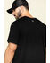 Hawx® Men's Black Pocket Crew Short Sleeve Work T-Shirt - Big, Black, hi-res