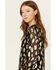 Image #2 - En Creme Women's Long Sleeve Mini Dress, Black, hi-res