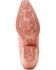 Image #5 - Ariat Women's Chandler Suede Western Booties - Snip Toe, Pink, hi-res