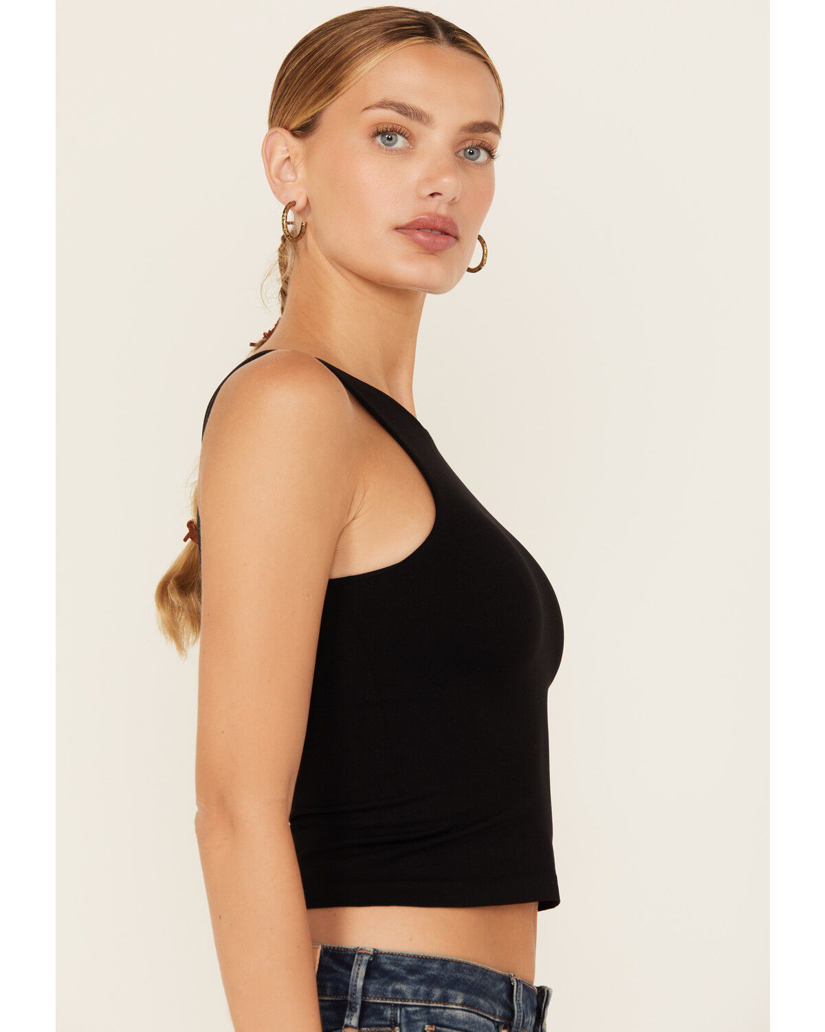 Image #2 - Free People Women's Clean Lines Cami, Black, hi-res
