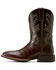 Image #3 - Ariat Men's Sport Crocodile Print Performance Western Boots - Broad Square Toe, Chocolate, hi-res