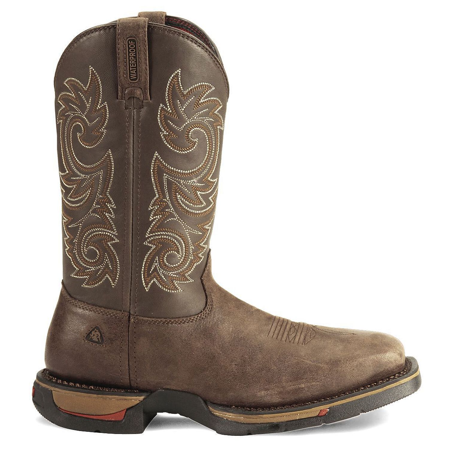 Image #2 - Rocky Men's Long Range Waterproof Pull On Work Boots - Steel Toe, , hi-res