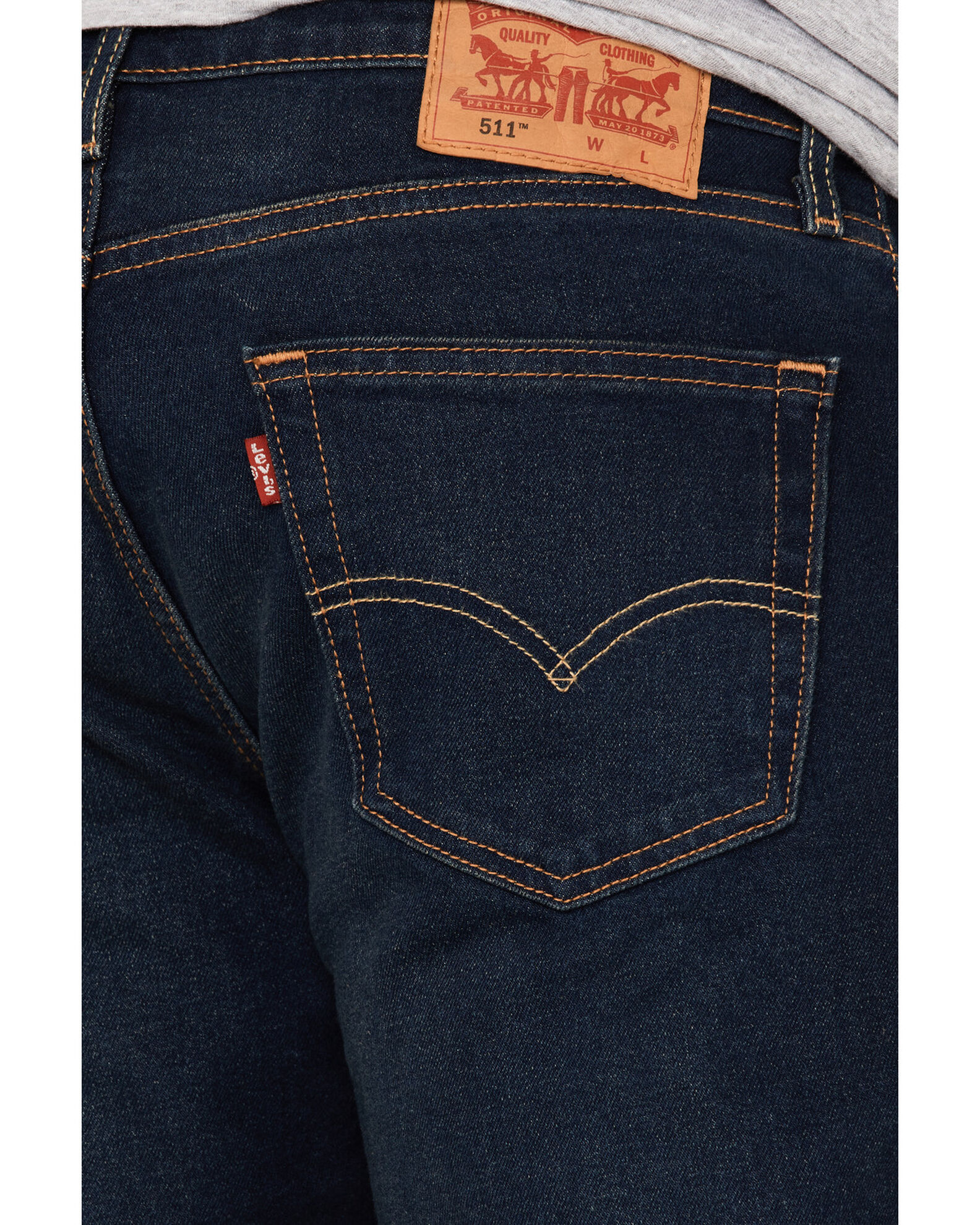 Levi s Men s 511 Spruce Up Adapt Dark Wash Stretch Slim Straight Jeans Country Outfitter