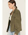 Image #2 - Unpublished Denim Women's Anita Oversized Jacket, Green, hi-res