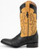 Image #3 - Ferrini Men's Nash Exotic Ostrich Leg Western Boots - Round Toe, Black, hi-res