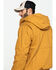 Hawx Men's Brown Canvas Quilted Bi-Swing Hooded Zip Front Jacket - Big , Brown, hi-res