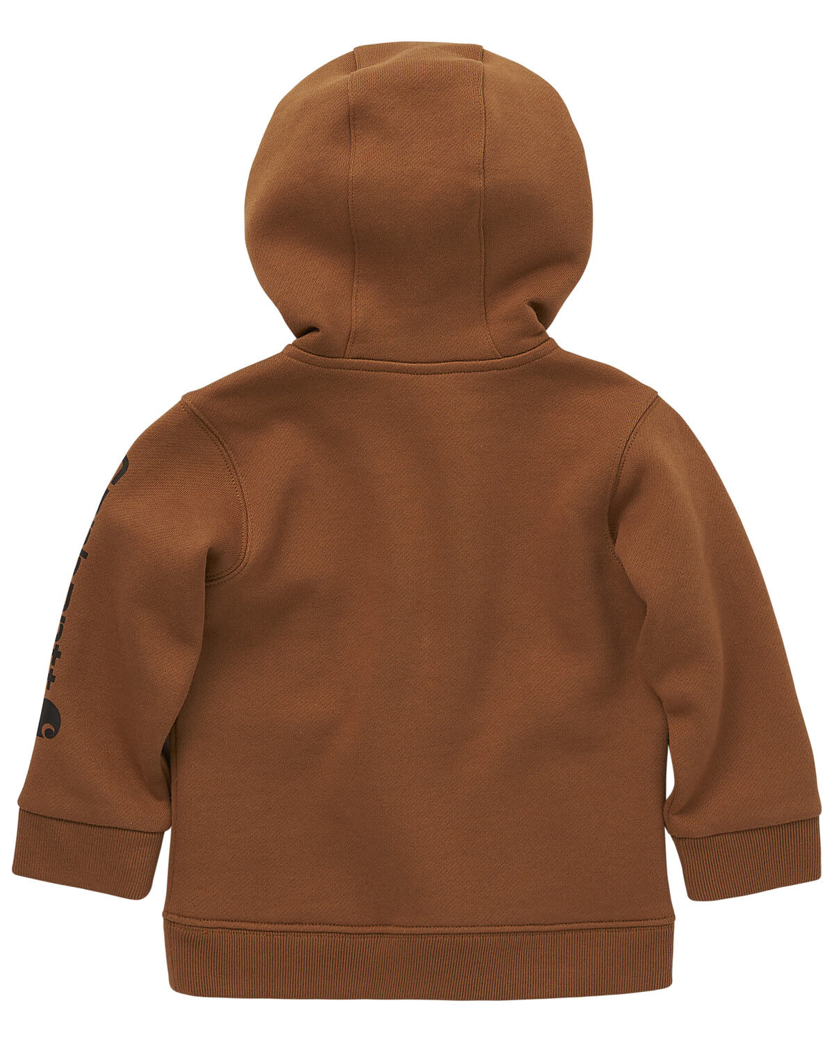 Image #2 - Carhartt Infant Boys' Logo Midweight Half Zip Hooded Pullover, Brown, hi-res