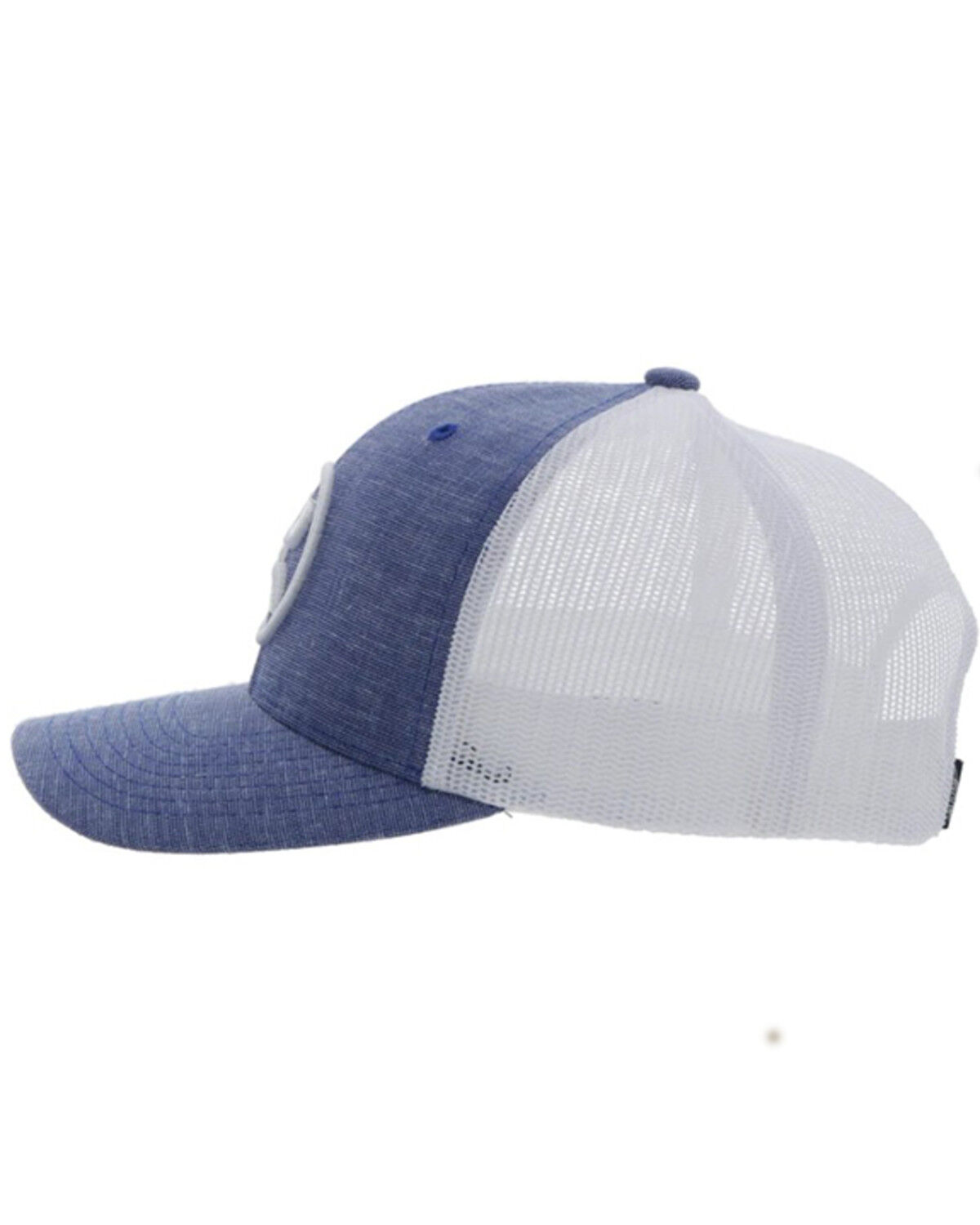 Image #3 - Hooey Men's O-Classic Mesh Trucker Cap, Blue, hi-res