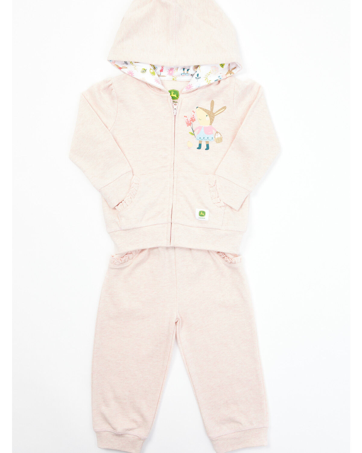 John Deere Infant Girls' Pink Bunny