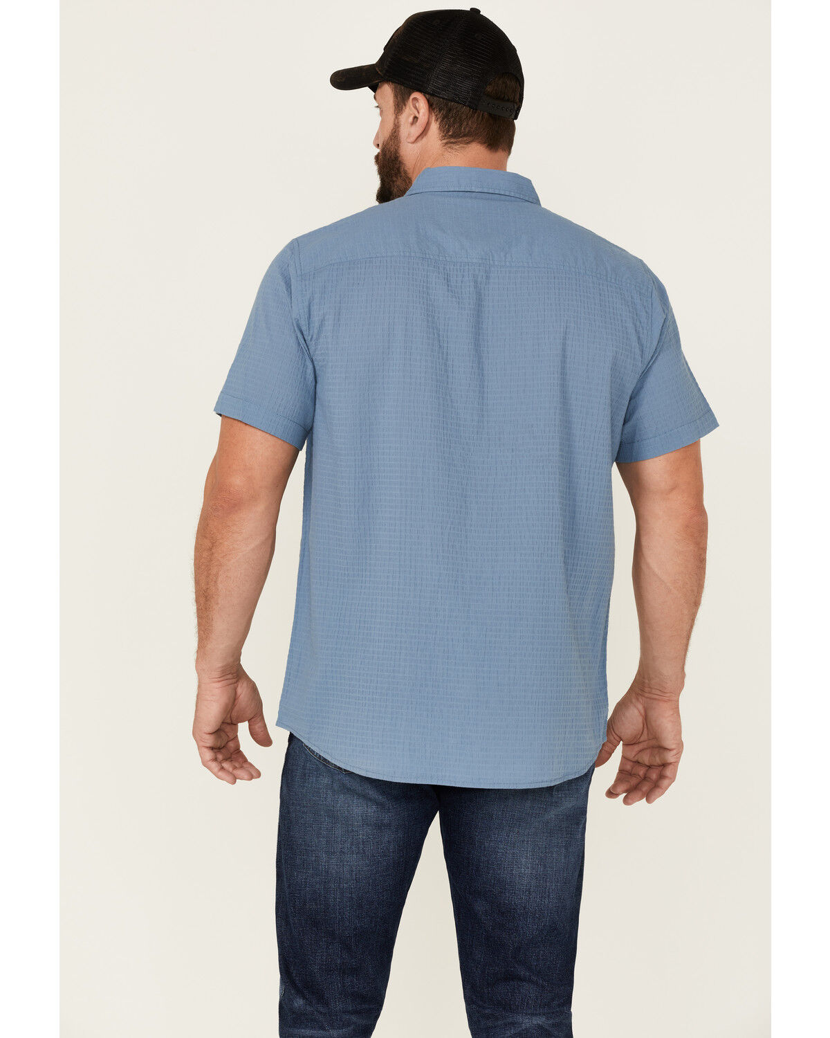 Image #4 - North River Men's Seersucker Short Sleeve Button Down Western Shirt, , hi-res