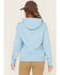 Image #4 - Carhartt Women's Relaxed Fit Midweight Logo Graphic Hoodie, Blue, hi-res