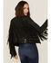 Image #4 - Mauritius Leather Women's Melbourne Black Fringe Leather Jacket, Black, hi-res