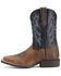 Ariat Boys' Tombstone Western Boots - Broad Square Toe, Earth, hi-res