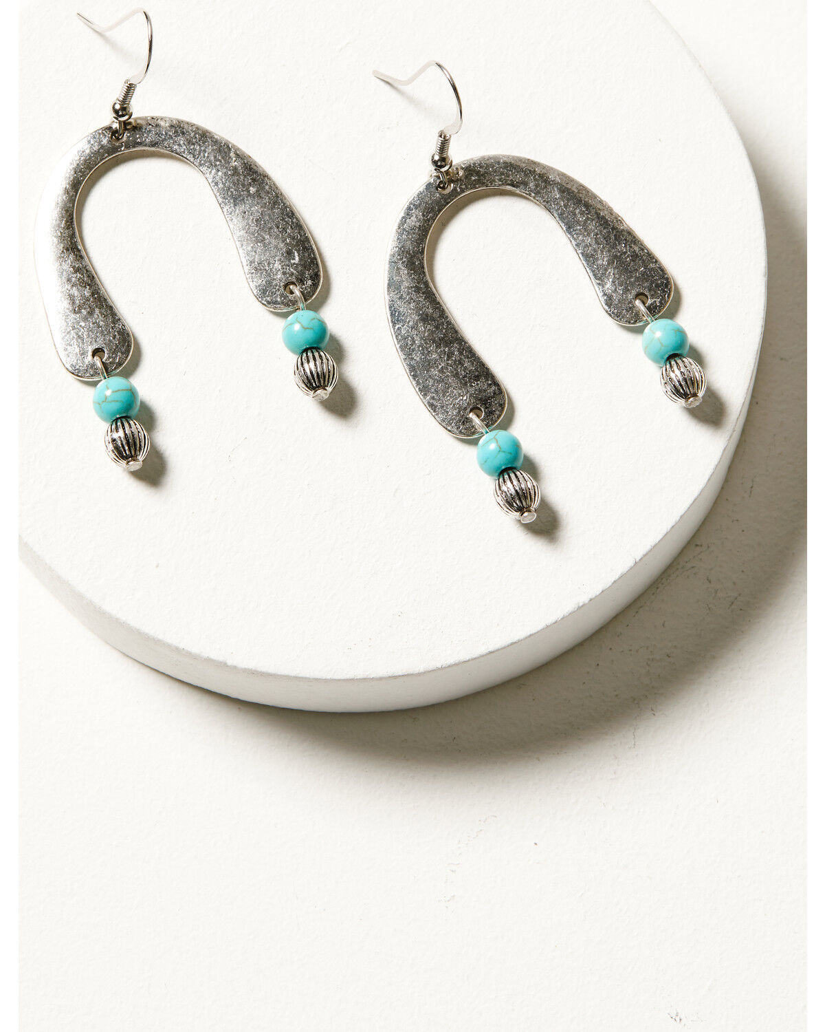 Image #1 - Shyanne Women's Arches Bead Drop Earrings, Silver, hi-res