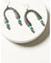 Image #1 - Shyanne Women's Arches Bead Drop Earrings, Silver, hi-res