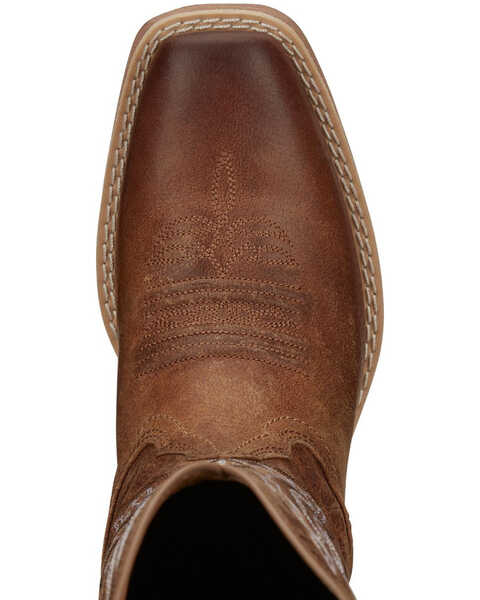 Image #6 - Justin Women's Rein Waxy Western Boots - Square Toe, Brown, hi-res