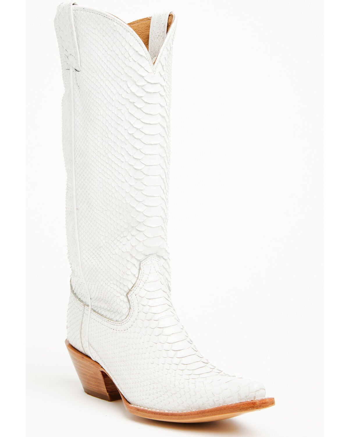 Idyllwind Women's Slay Exotic Python Western Boots - Snip Toe, White, hi-res