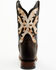 Image #5 - Dan Post Women's Sure Shot Embroidered Overlay Western Leather Boots - Broad Square Toe, Black/tan, hi-res
