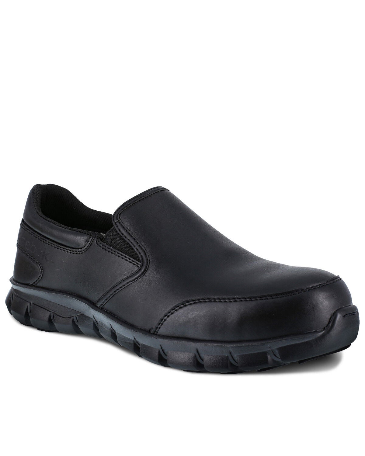 Reebok Women's Slip-On Sublite Work Shoes - Composite Toe, Black, hi-res