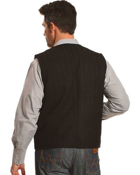 Image #3 - Wyoming Traders Men's Banker's Wool Vest, Black, hi-res