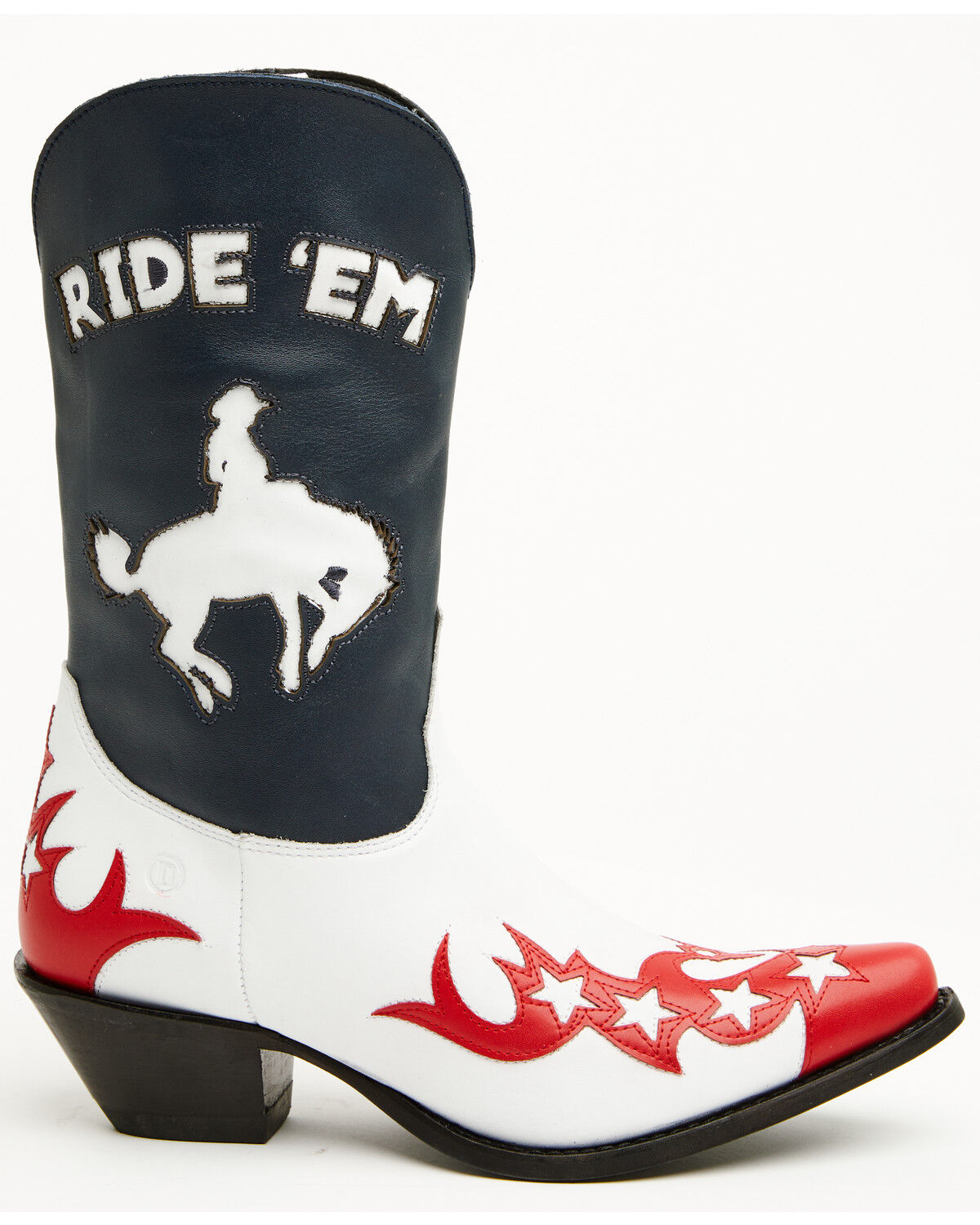 Image #2 - Dingo Women's Cowgirl Western Boots - Snip Toe, Multi, hi-res