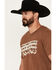 Image #2 - RANK 45® Men's Veril Short Sleeve Graphic T-Shirt, Lt Brown, hi-res