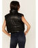Image #4 - Stoosh Women's Faux Leather Puffer Vest, Black, hi-res