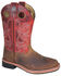 Smoky Mountain Boys' Jesse Western Boots - Square Toe, Brown, hi-res