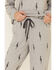 PJ Salvage Women's Lightning Bolt Sweatpants, Heather Grey, hi-res