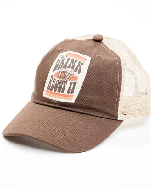 Cleo + Wolf Women's Drink About It Ball Cap , Brown, hi-res