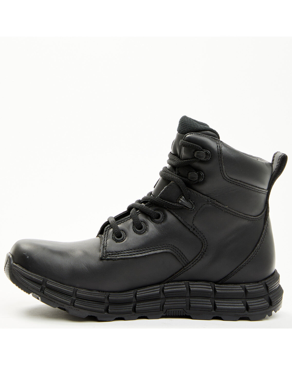 Image #3 - Hawx Men's 6" Lac-Up Work Boots - Soft Toe, Black, hi-res