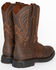 Image #7 - Cody James Men's Western Pull On Work Boots - Soft Toe, Brown, hi-res