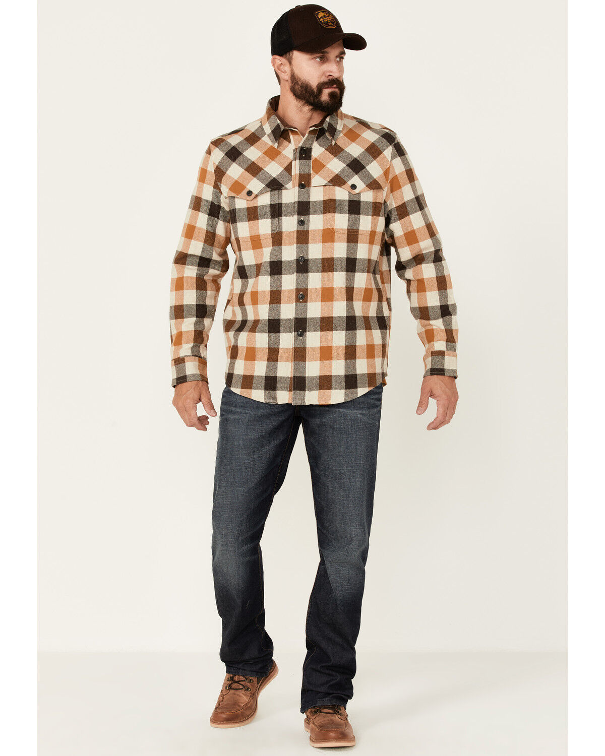 Image #2 - Pendleton Men's Plaid Weston Button Down Western Shirt Jacket, , hi-res