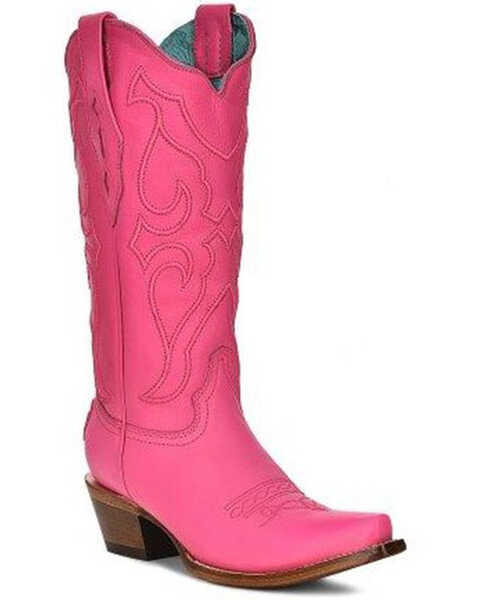 Corral Women's Fuchsia Western Boots - Snip Toe, Fuchsia, hi-res