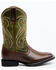 Image #2 - RANK 45® Boys' Kasey Western Boots - Broad Square Toe, Green, hi-res