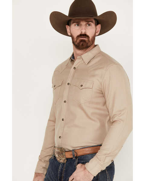 Image #2 - Cody James Men's Wooly Mammoth Western Long Sleeve Shirt, Tan, hi-res